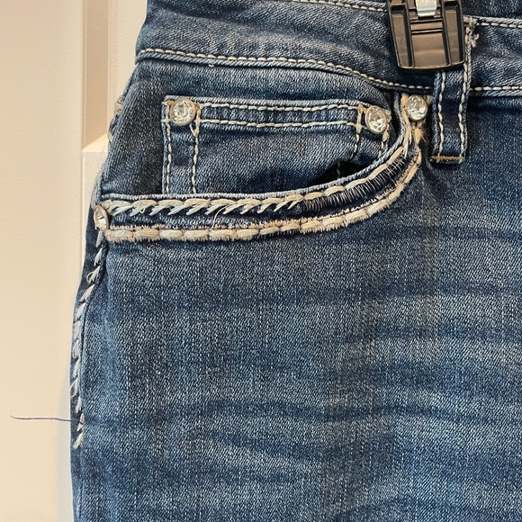 Shyanne Scroll Dark Wash Bootcut Jeans, EUC, 32 Short - Picture 10 of 15